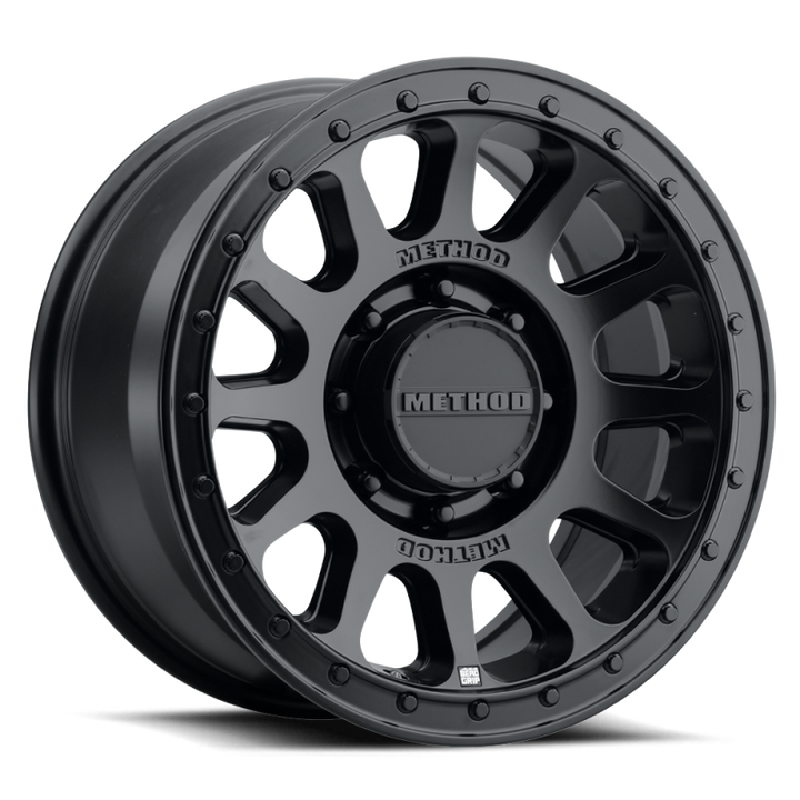 Method MR709 HD Bead Grip 18x 9in / ET12 / 8x180 BP / 124.1mm Bore - Black Wheel