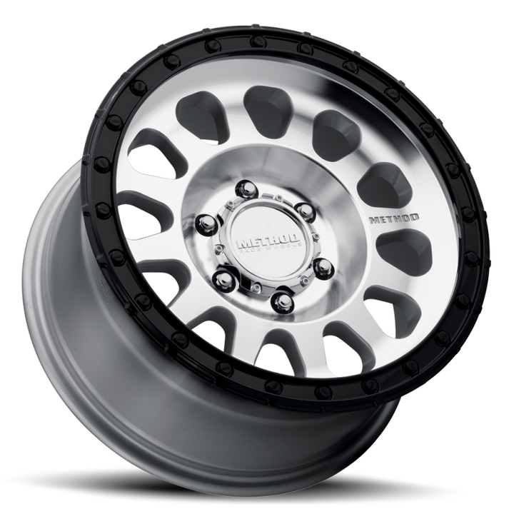 Method MR315 17x8.5 0mm Offset 8x6.5 130.81mm CB Machined Wheel - Gloss Black Lip
