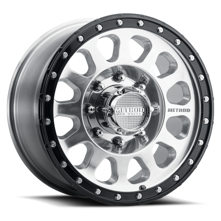 Method MR315 18x9 +18mm Offset 8x170 130.81mm CB Polished Wheel - Gloss Black Lip