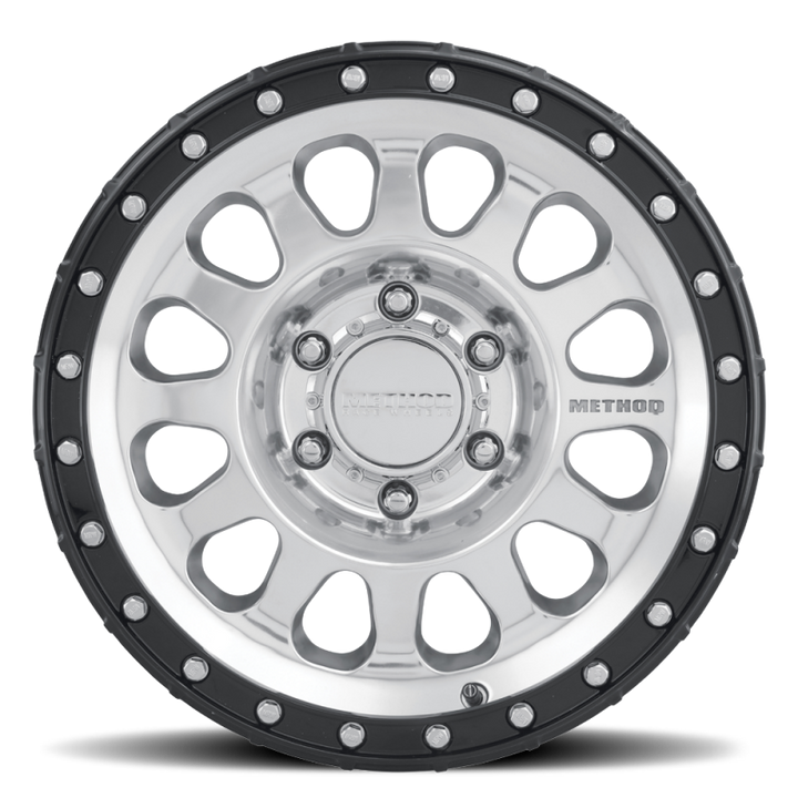 Method MR315 17x8.5 0mm Offset 6x135 87mm CB Polished Wheel - Gloss Black Lip