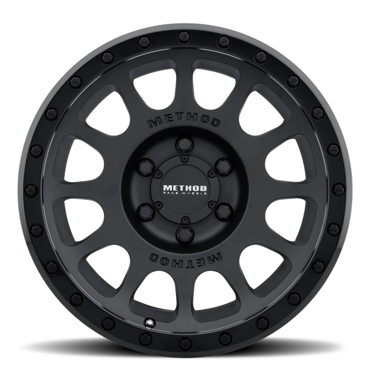 Method MR305 NV 18x9 18mm Offset 8x170 130.81mm CB Matte Black/Gloss Black Lip Wheel